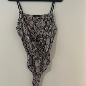 Silky Snake Print onesie